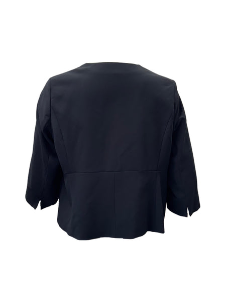 Marina Rinaldi Women's Black Colore Button Closure Jacket NWT