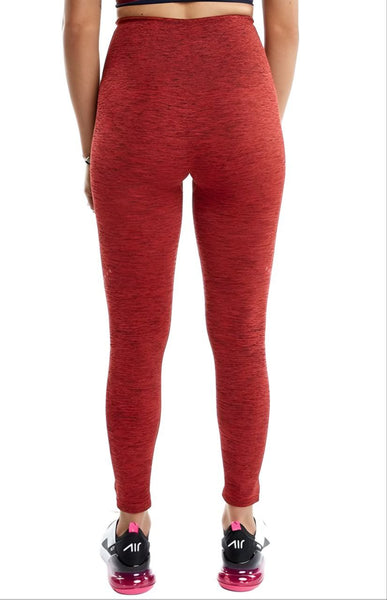 LNDR Women's Coral Marl Blackout High Rise Legging #SL906 NWT