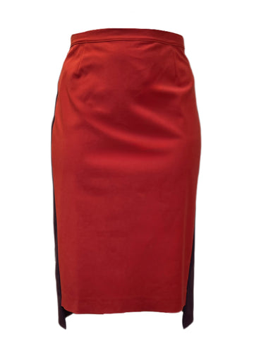 Marina Rinaldi Women's Red Corallo Straight Pencil Skirt NWT