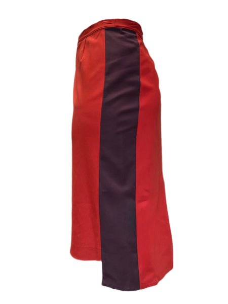 Marina Rinaldi Women's Red Corallo Straight Pencil Skirt NWT