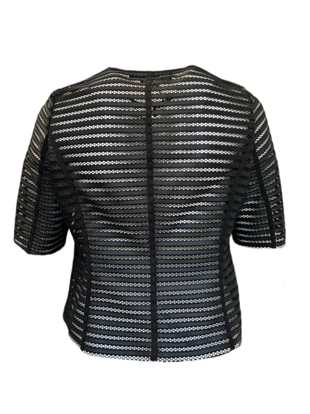 Marina Rinaldi Women's Black Corinne Hook Closure Jacket NWT