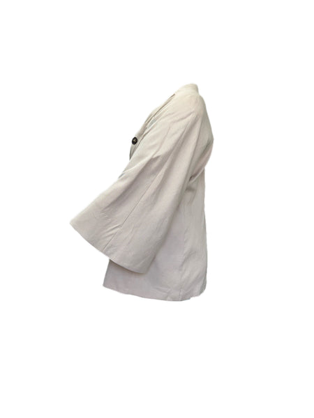 Marina Rinaldi Women's Beige Corner Button Down Blazer NWT