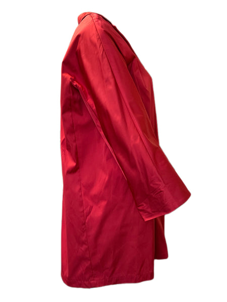 Marina Rinaldi Women's Red Cousteau Waterproof Hooded Rain Jacket NWT