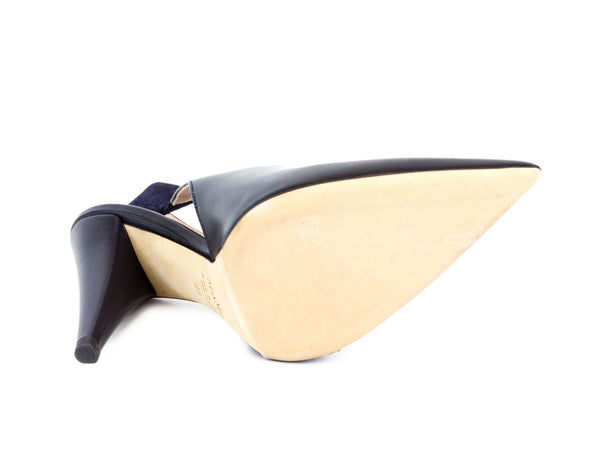 Max Mara Women's Cresta Leather Slingback Pumps