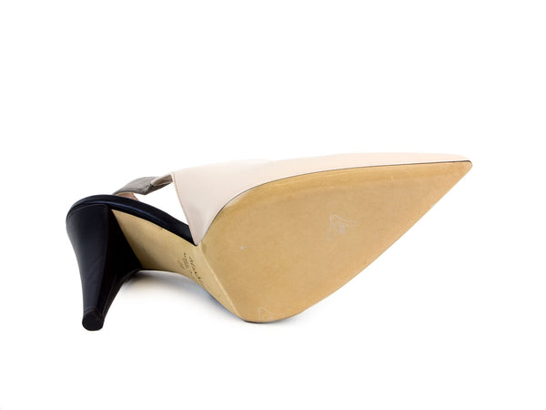 Max Mara Women's Cresta Leather Slingback Pumps