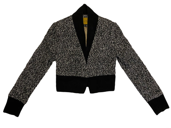 Hanley Mellon Women's Cropped Shawl Collar Blazer