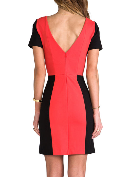 REBECCA MINKOFF Women's Red Combo Crystal Dress $326 NWT
