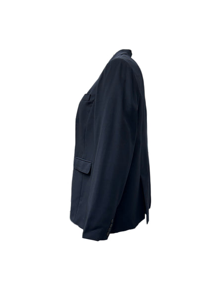 Marina Rinaldi Women's Black Cuba Button Closure Blazer NWT