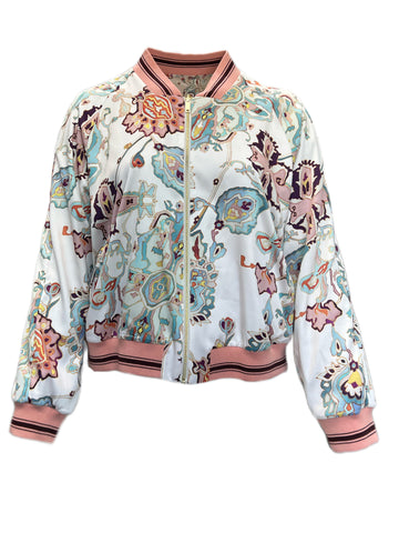 Marina Rinaldi Women's Pink Cultura Reversible Jacket NWT