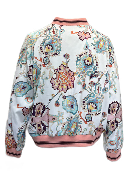 Marina Rinaldi Women's Pink Cultura Reversible Jacket NWT