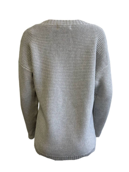 LOST IN LUNAR Women's Grey Cynthia Knit Sweater Size US 4 NWT