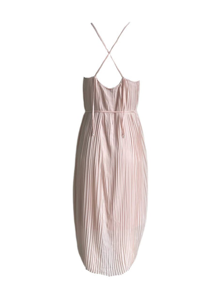 Sam Edelman Women's Blush Strap Plisse Dress Size 2 NWT