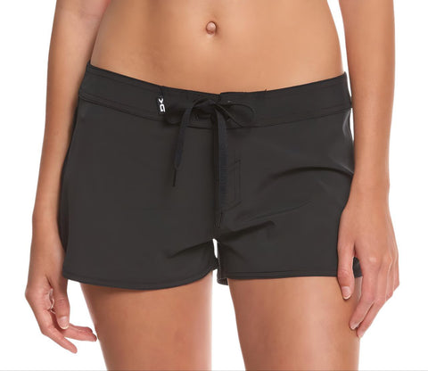 DAKINE Women's Black Freeride Lace Up Low Rise Swim Bottom Shorts #1183 25 NWT