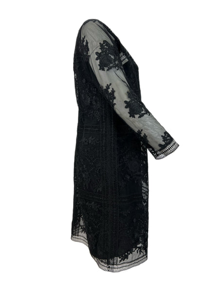 Marina Rinaldi Women's Black Dada Lace Sheath Dress NWT