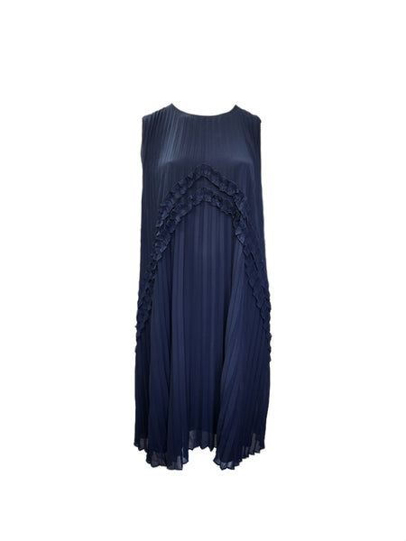 Marina Rinaldi Women's Navy Dadaismo Button Closure Shift Dress Size 20W/29 NWT