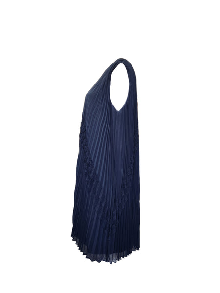 Marina Rinaldi Women's Navy Dadaismo Button Closure Shift Dress Size 20W/29 NWT