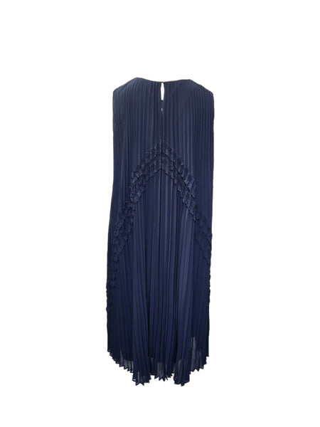 Marina Rinaldi Women's Navy Dadaismo Button Closure Shift Dress Size 20W/29 NWT