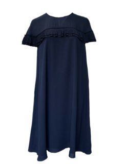 Marina Rinaldi Women's Navy Daino Pullover Shift Dress NWT