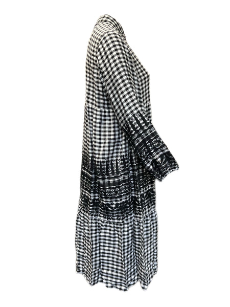 Marina Rinldi Women's Black Daino Viscose A Line Dress NWT