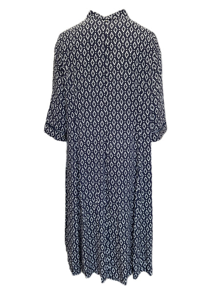 Marina Rinaldi Women's Black Dakar Button Down Viscose Shirt Dress