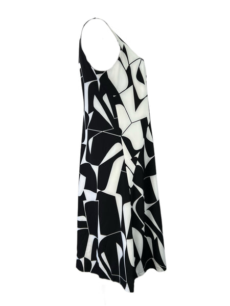 Marina Rinaldi Women's Nero Dalia Sleeveless A Line Dress NWT