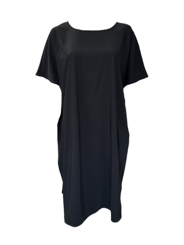 Marina Rinaldi Women's Black Dalmata Pullover Shift Dress NWT