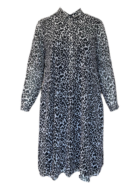 Marina Rinaldi Women's Nero Damiere Button Down A ine Dress Size 16W/25