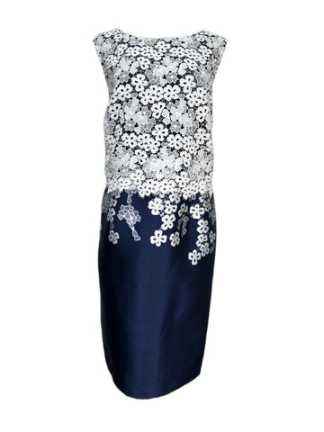 Marina Rinaldi Women's White Damina Sleeveless Lace Shift Dress Size 12W/21 NWT