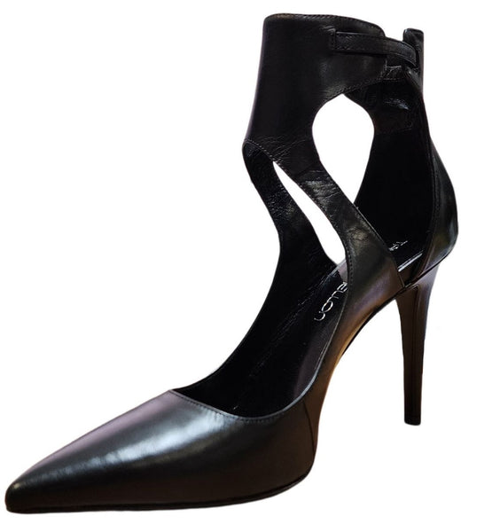 Tamara Mellon Black Kid Skin Danger 105mm Heels Bootie $895 NWB