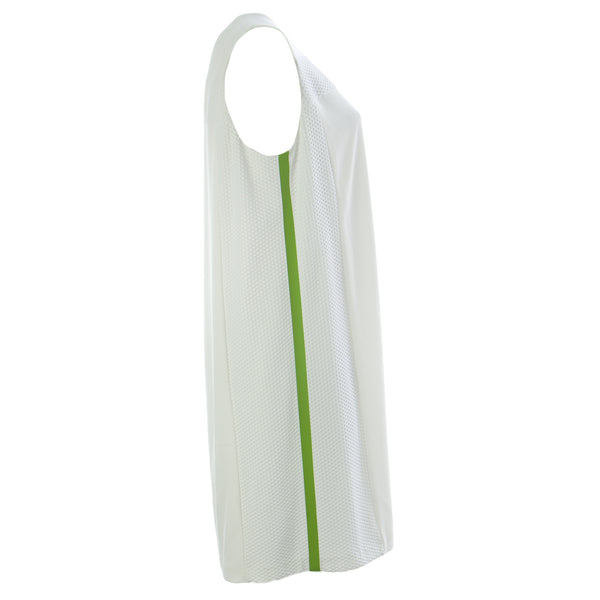 MARINA RINALDI Women's White Dania Sporty Shift Dress $575 NWT