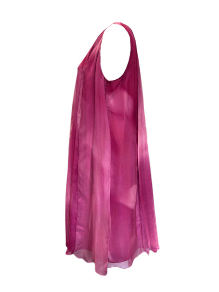 Marina Rinaldi Women's Pink Danubio Pleated A Line Dress Size 22W/31 NWT