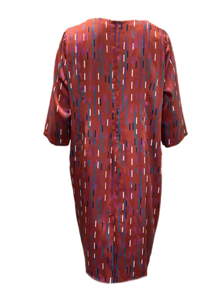 Marina Rinaldi Women's Red Danzante Shift Dress Size 20W/29 NWT