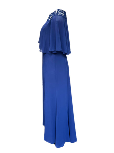 Marina Rinaldi Women's Blue Daria Lace Maxi Dress NWT