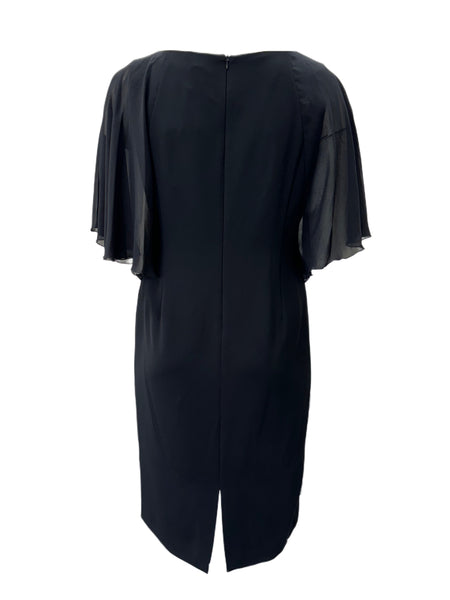 Marina Rinaldi Women's Black Darsen Shift  Dress NWT