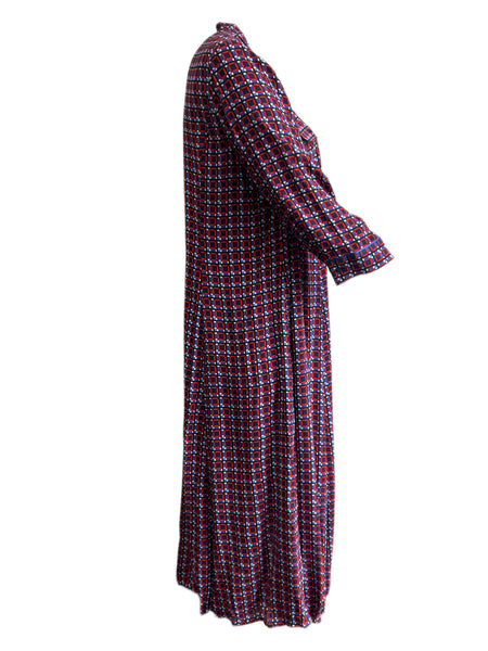 Marina Rinaldi Women's Red Darsena Button Front Viscose Shirt Dress NWT