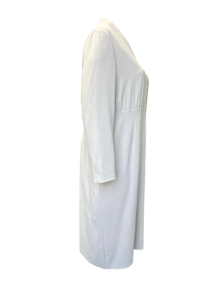 Marina Rinaldi Women's Sand Darwin Long Sleeve Shift Dress Size 18W/25 NWT