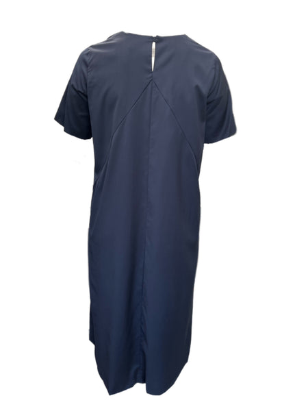Marina Rinaldi Women's Navy Darwin Pullover Shift Dress NWT