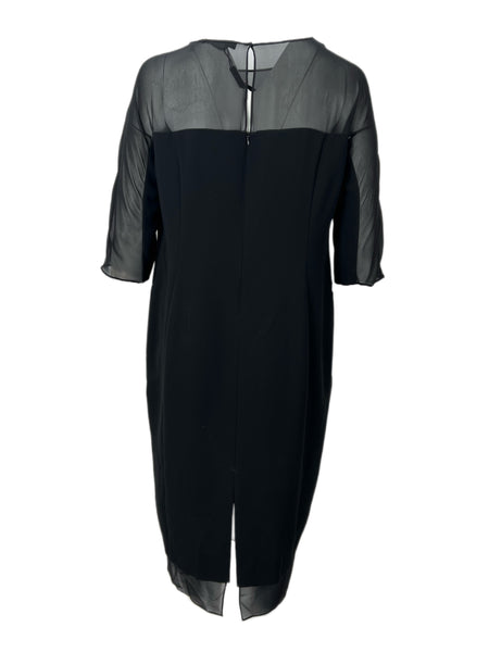 Marina Rinaldi Women's Black Davanti 3/4 Sleeve Shift Dress NWT