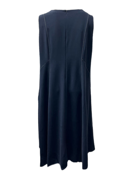 Marina Rinaldi Women's Navy Davos Sleeveless Shift Dress NWT