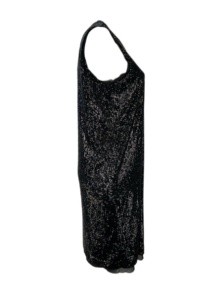 Marina Rinaldi Women's Black Decade Sleeveless Beaded Dress NWT