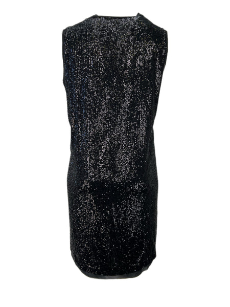 Marina Rinaldi Women's Black Decade Sleeveless Beaded Dress NWT
