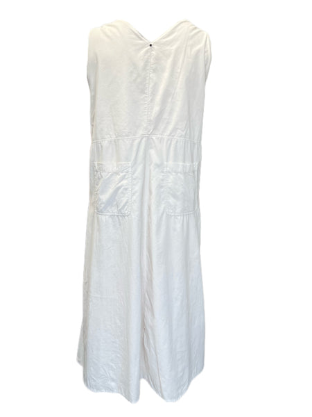 Marina Rinaldi Women's Beige Decade Sleeveless Velour Dress NWT