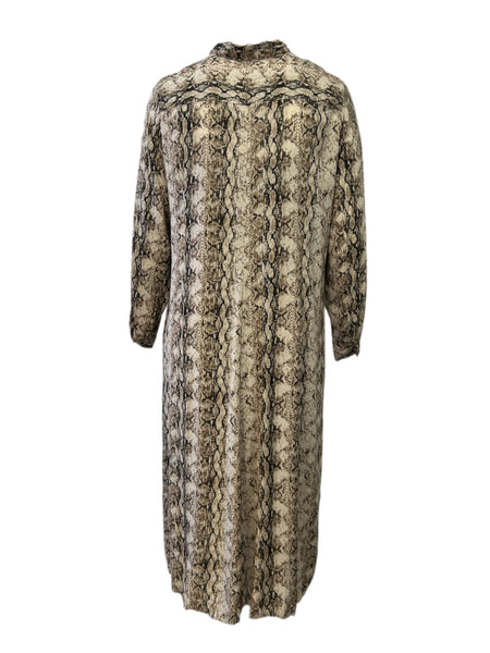 Marina Rinaldi Women's Brown Decalogo Animal Prinded Dress NWT