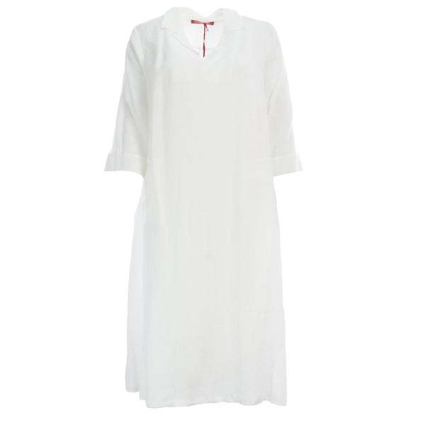MARINA RINALDI Women's Decalogo Long Casual Flax Dress $500 NWT