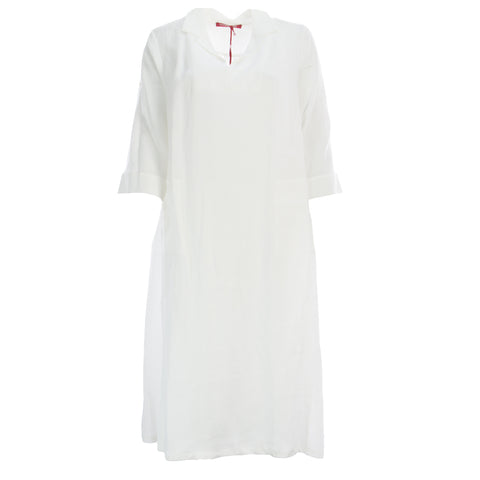 MARINA RINALDI Women's Decalogo Long Casual Flax Dress $500 NWT