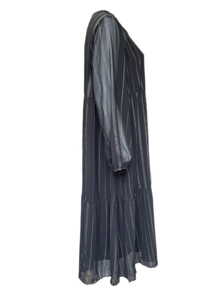 Marina Rinaldi Women's Black Decano A Line Dress Size 24W/33 NWT