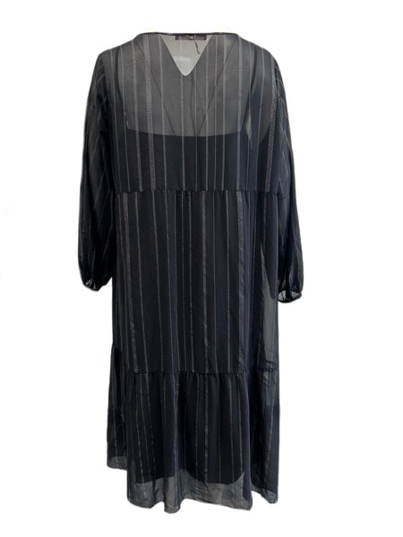 Marina Rinaldi Women's Black Decano A Line Dress Size 24W/33 NWT