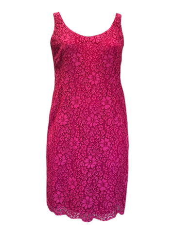 Marina Rinadi Women's Pink Decimale Sleeveless Lace Sheth Dress Size 12W/21 NWT