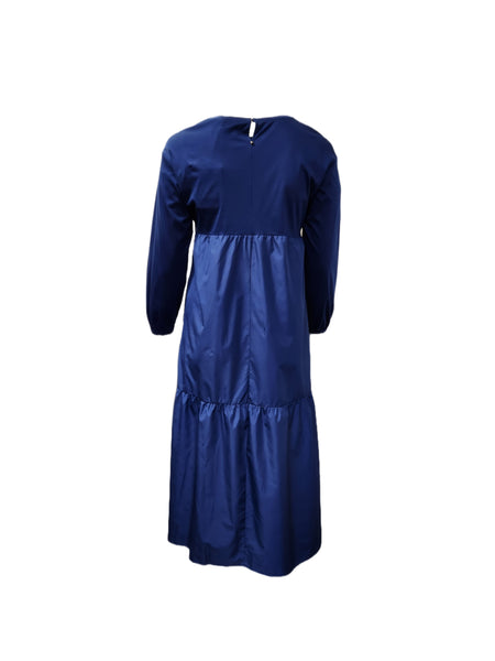 Marina Rinaldi Women's Blue Decimale Pullover Shift Dress Size 10W/19  NWT