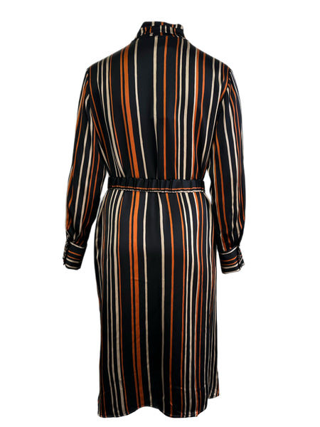 Marina Rinaldi Women's Nero/Mattone Decimale Shift Dress NWT